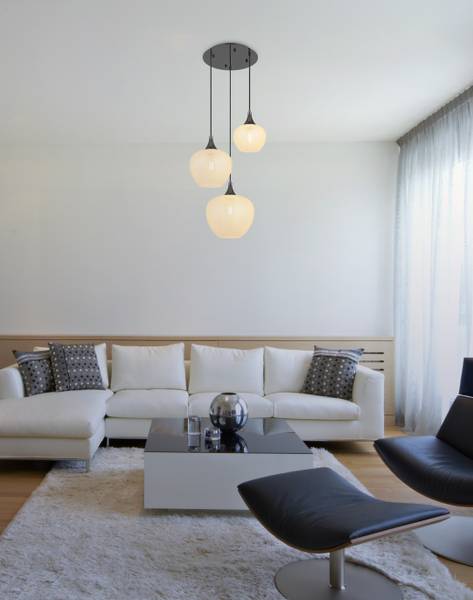 Hanglamp Maxy type C transparant glas/chroom - 3-lichts