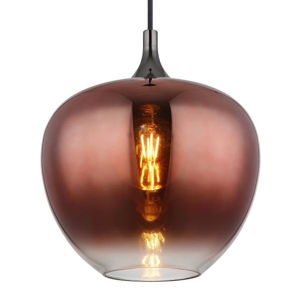Lampada a sospensione Maxy M Vetro / Ferro - 1 punto luce