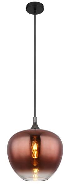 Lampada a sospensione Maxy M Vetro / Ferro - 1 punto luce