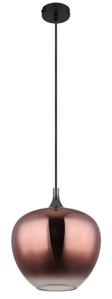 Lampada a sospensione Maxy M Vetro / Ferro - 1 punto luce