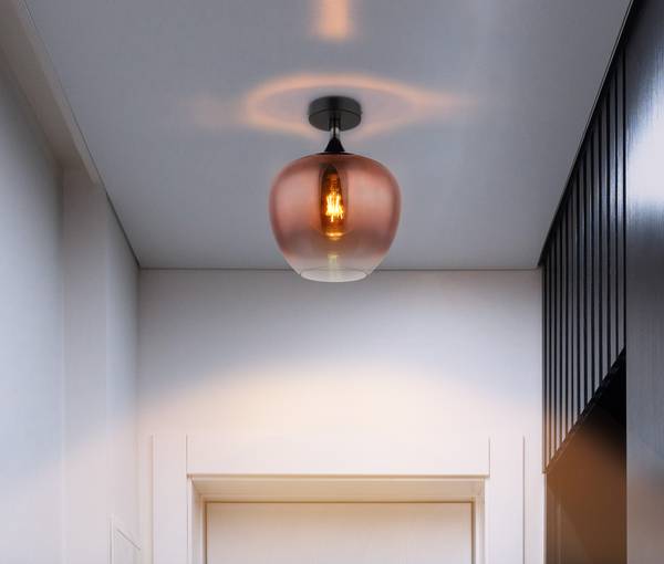 Lampada da soffitto Maxy G Vetro / Ferro - 1 punto luce