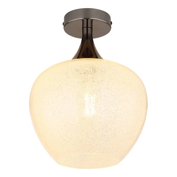 Plafondlamp Maxy type H transparant glas/chroom - 1-lichts