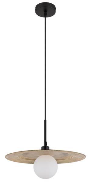 Lampada a sospensione Riga B Vetro acrilico / Ferro - 1 punto luce