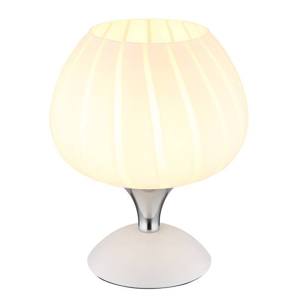 Tischleuchte Maxy Typ C Opalglas / Eisen - 1-flammig