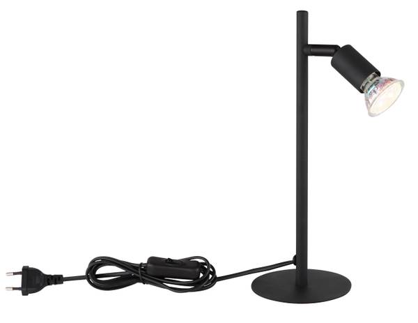 Lampe de table Matrix Fer - 1 ampoule - Noir