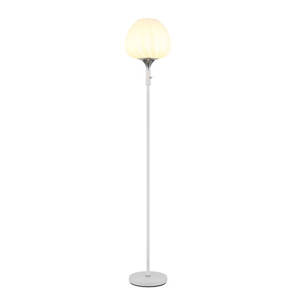 Lampada da terra Maxy B Vetro opalino / Ferro - 1 punti luce