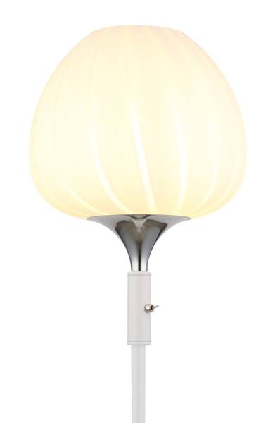 Lampada da terra Maxy B Vetro opalino / Ferro - 1 punti luce