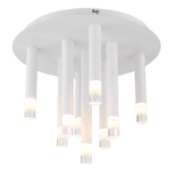 Lampada da soffitto Ryan B Ferro - 9 punti luce