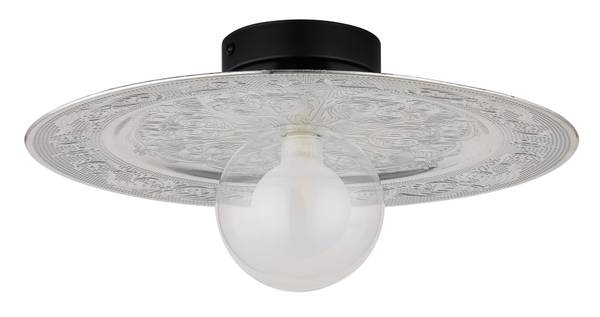 Plafondlamp Riga type A acrylglas/ijzer - 1-lichts - zilver