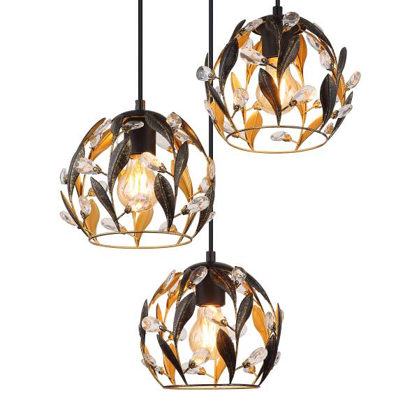 Hanglamp Mika type B ijzer - 3-lichts
