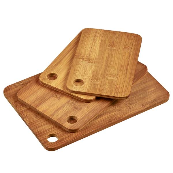 Schneidebrett Bynah 4er-Set Bambus - Beige