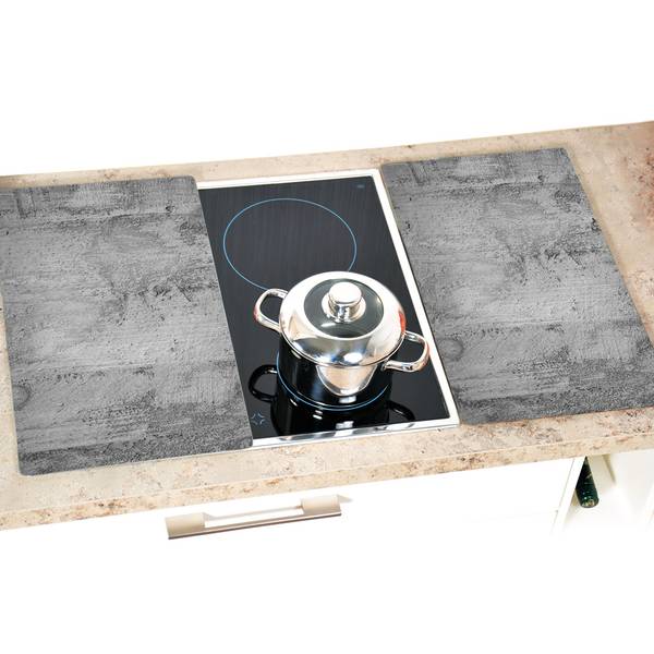 Plan de travail Béton Type A 2 pièces Verre de sécurité - Gris