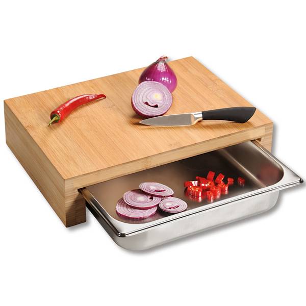 Schneidebrett Arege 2-teilig Bambus - Beige
