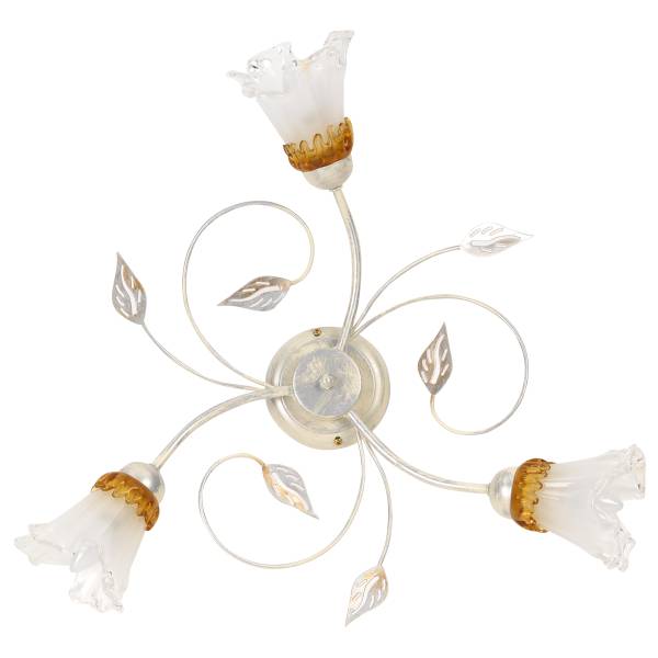 Plafonnier Lancia - Type A Verre coloré / Fer - 3 ampoules