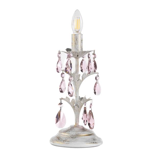 Lampe de table Kate Verre cristallin / Fer - 1 ampoule