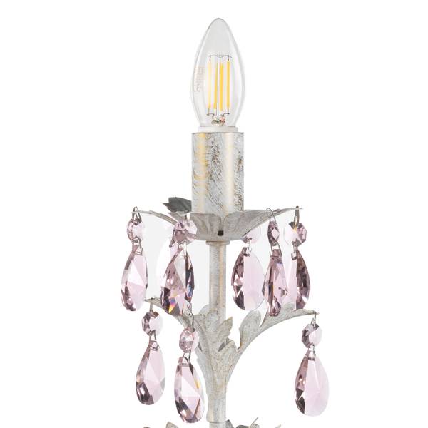 Lampe de table Kate Verre cristallin / Fer - 1 ampoule