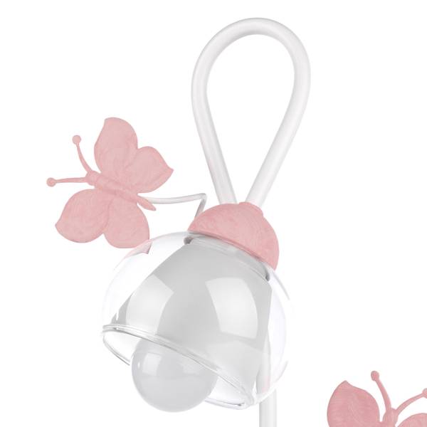 Lampe enfant Butterfly - Type C Verre transparent / Fer - 1 ampoule