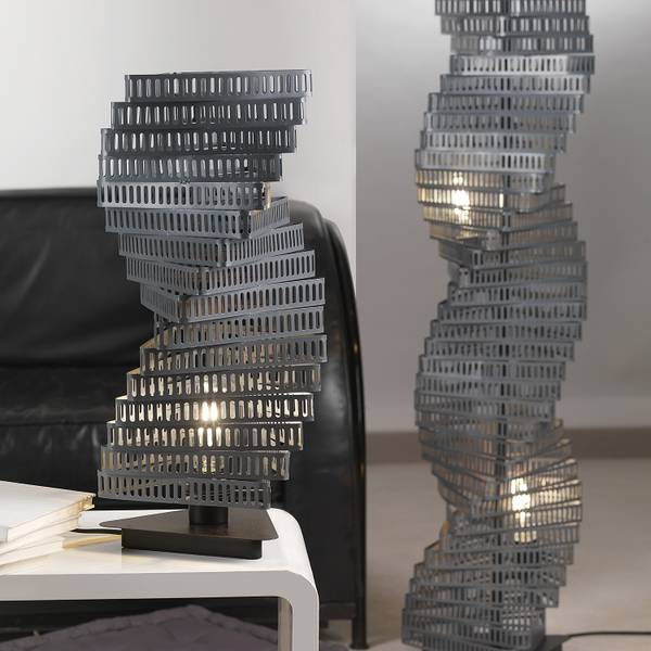 Tischleuchte Camino Typ B Eisen - 1-flammig - Silber