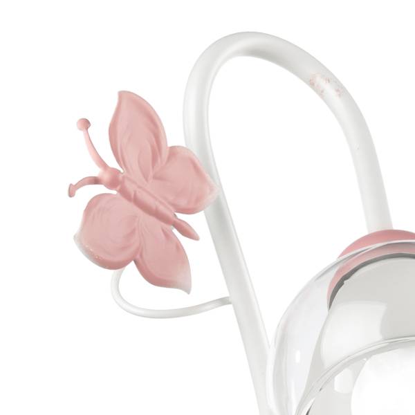 Kinderkamerlamp Butterfly type B transparant glas/ijzer - 1-lichts