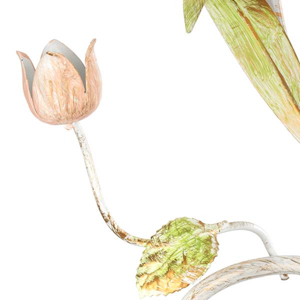 Wandleuchte Wilma satiniertes Glas / Eisen - Flammenanzahl: 1