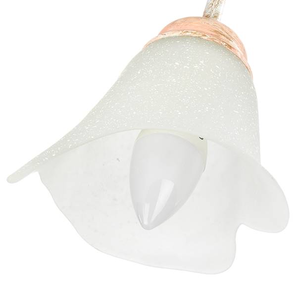 Wandleuchte Wilma satiniertes Glas / Eisen - Flammenanzahl: 1