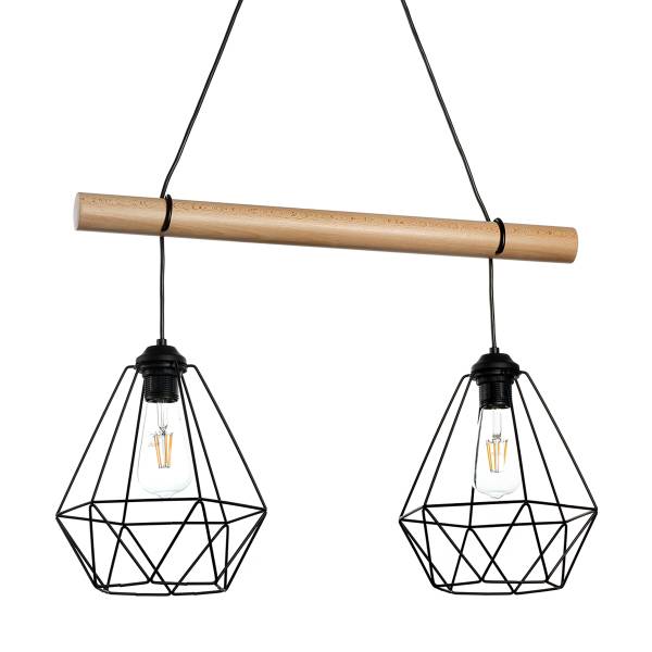 Suspension Baldo - Type A Fer - 2 ampoules - Blanc