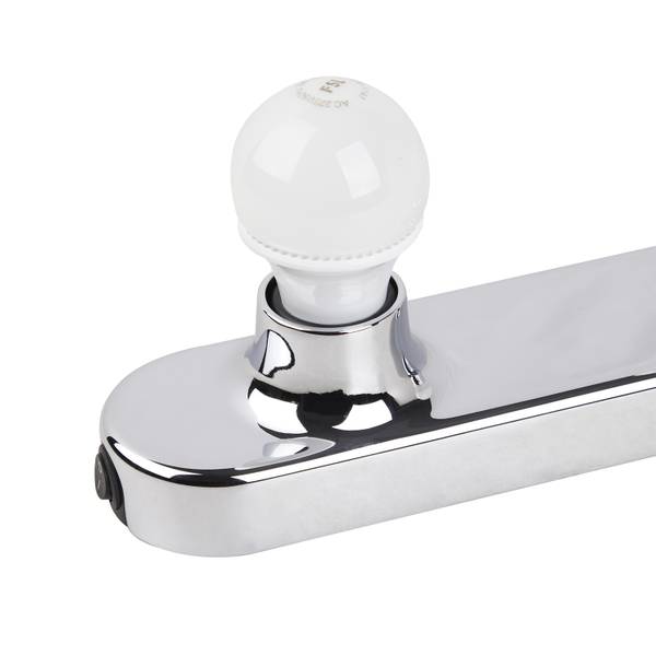 Wandleuchte Hollywood Polyester PVC - 5-flammig - Silber