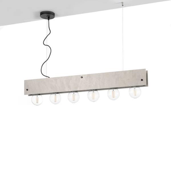 Suspension Argo 6 ampoules - Gris