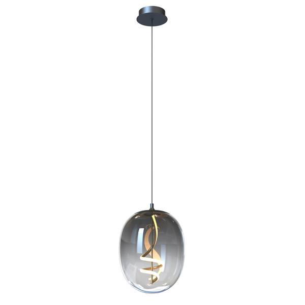 Pendelleuchte Lilly Farbglas / Eisen - 1-flammig