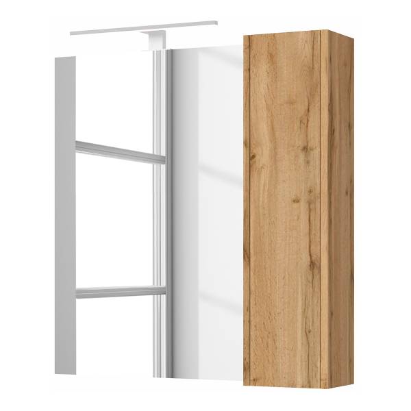 Badset Berkissa 3-teilig Wotaneiche Dekor