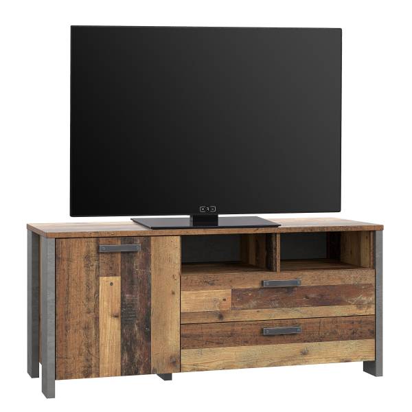 Tv-meubel Ravenswood - 142 cm oudhouten look/betonnen look