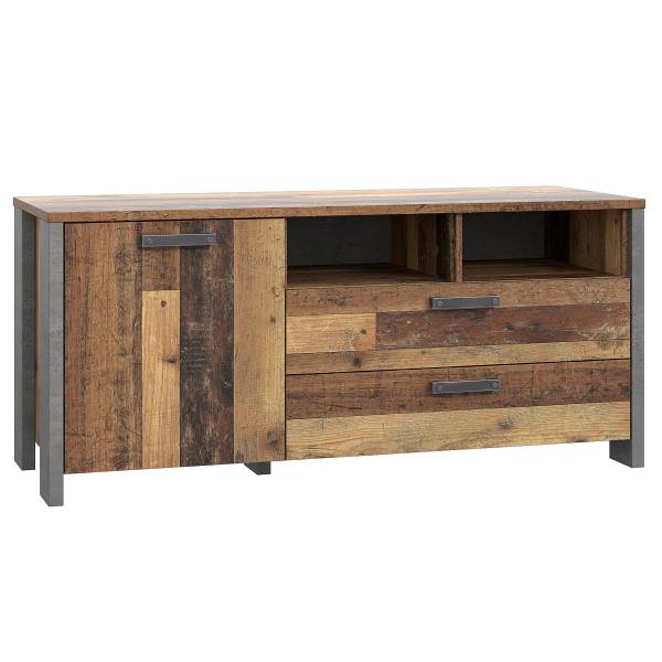 Tv-meubel Ravenswood - 142 cm oudhouten look/betonnen look
