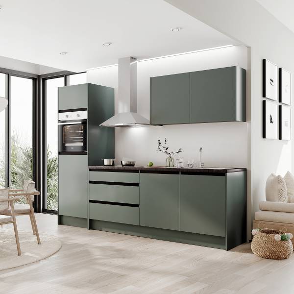 Keukenblok Sedlec combi B donkergroen - zonder elektrische apparatuur