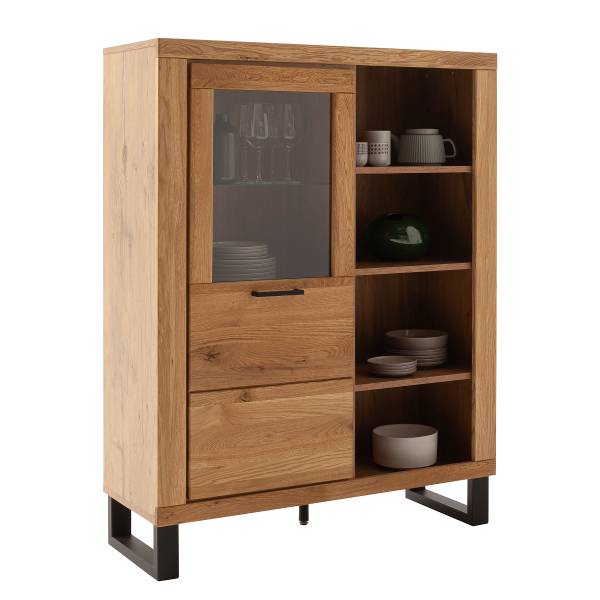 Credenza Macunio - 108 cm Faggio parz. massello