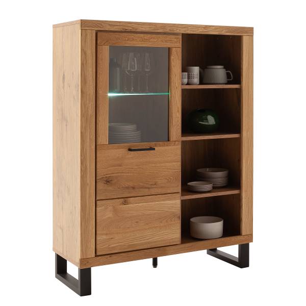 Credenza Macunio - 108 cm Faggio parz. massello