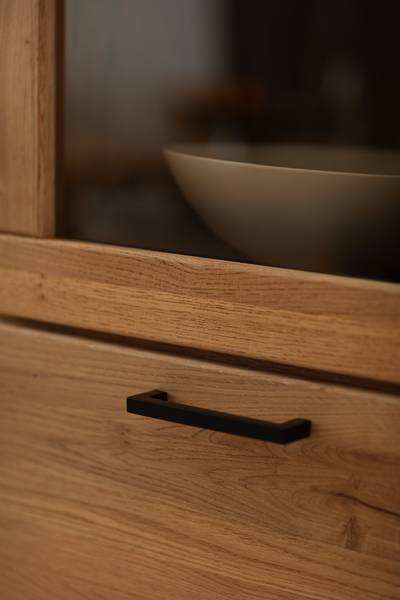 Buffet haut Macunio - 159 cm Chêne sauvage, partiellement massif