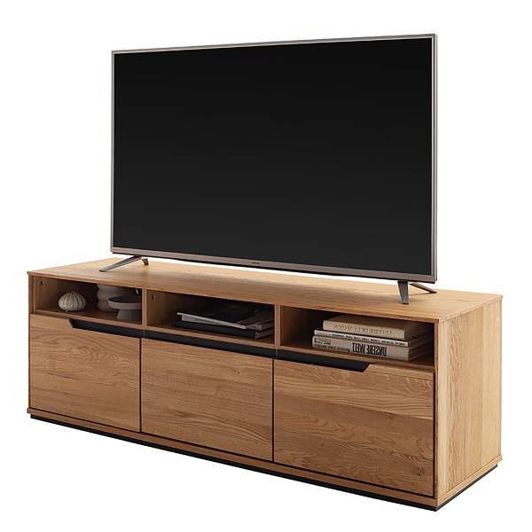 Meuble TV Skolo - 153 cm Chêne sauvage, partiellement massif