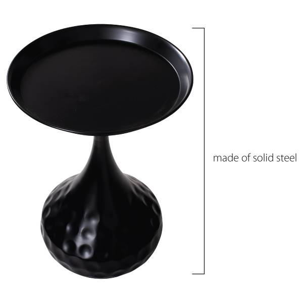 Beistelltisch Stockport Metall - Schwarz