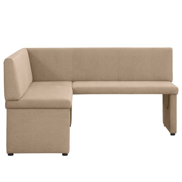 Keukenbank Torgi Velours Cassie: Beigebruin - oriëntatie links