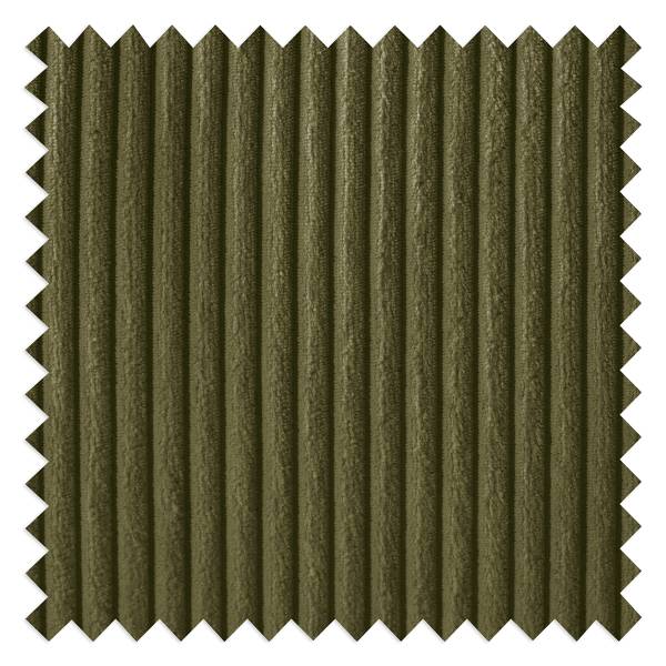 Hoekbank COBURN met slaapfunctie corduroy Poppy: olijfgroen