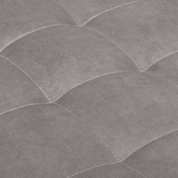 Ecksofa Lawki mit Schlaffunktion Samt Zelia: Hellgrau