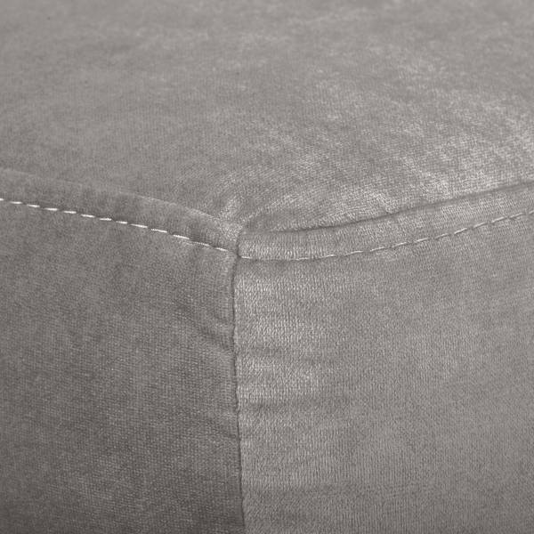 Ecksofa Lawki mit Schlaffunktion Samt Zelia: Hellgrau