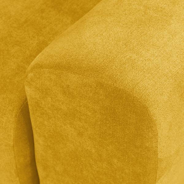 Ecksofa Yusta mit Schlaffunktion Strukturstoff Asali: Senfgelb