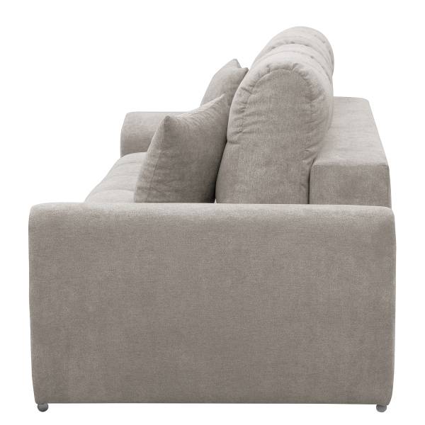 Schlafsofa Gumsa Strukturstoff Asali: Silber