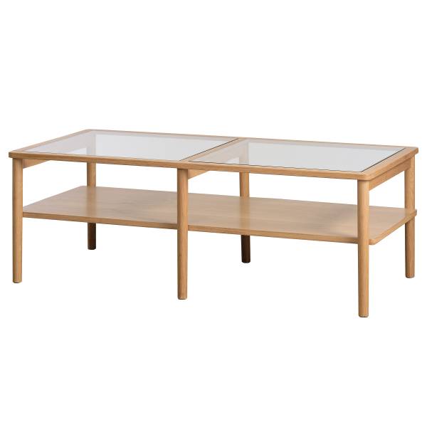 Table basse plaquée Emlau Chêne
