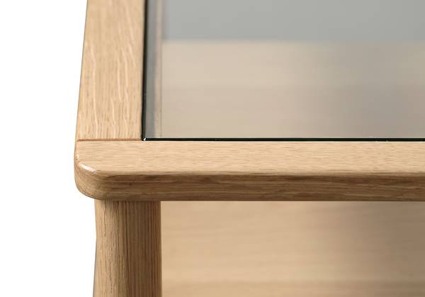 Table basse plaquée Emlau Chêne