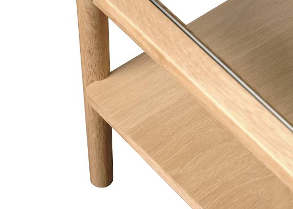 Table basse plaquée Emlau Chêne