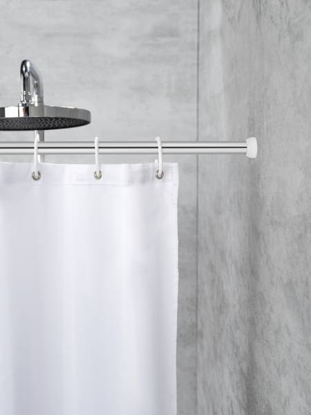 Teleskop-Duschstange Touws Aluminium - Silber