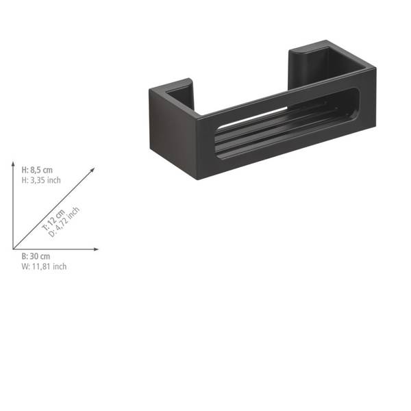 Duschablage Bralia ABS - Schwarz