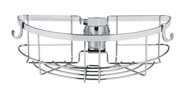 Duschablage Floresta Rund Edelstahl / ABS - Silber